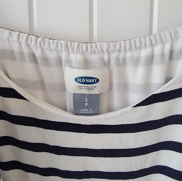Old Navy Blue and White Striped Dress - Picture 3 of 5
